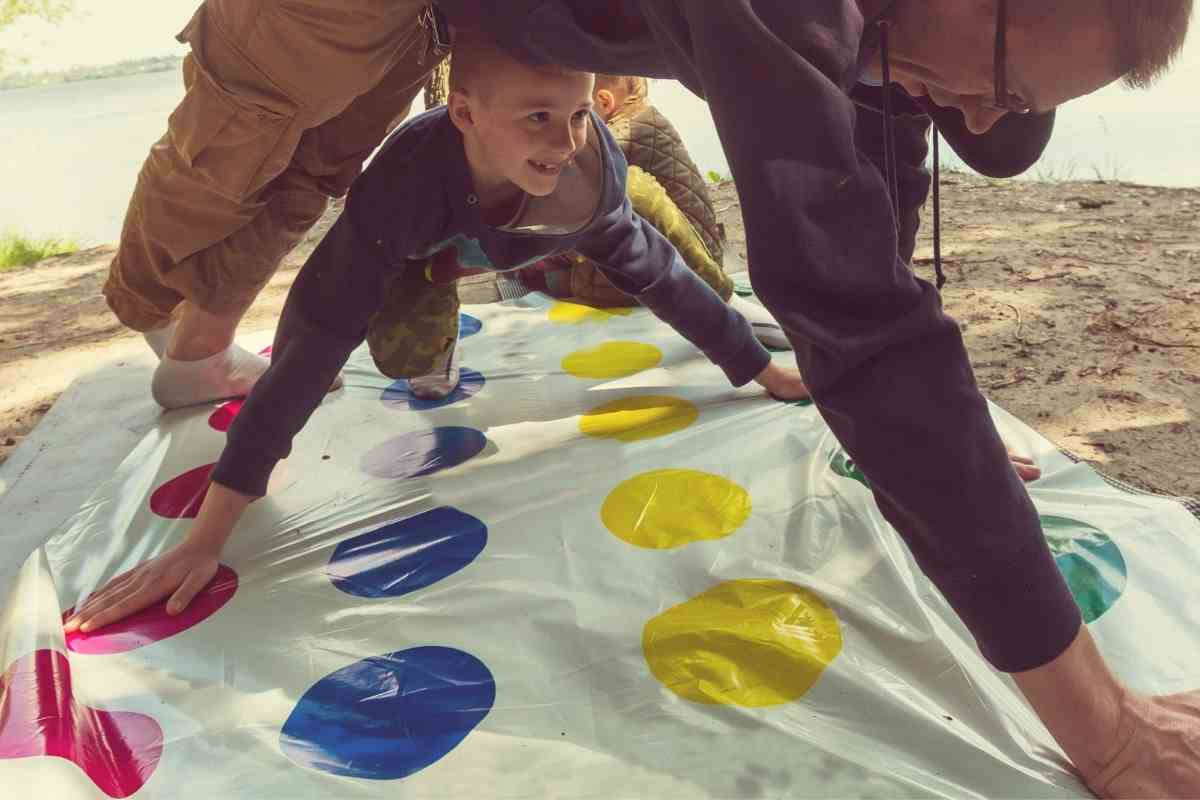 How to Play Lawn Twister in backyard