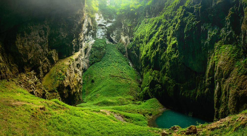 The Macocha Abyss, Moravian Karst microclimate.