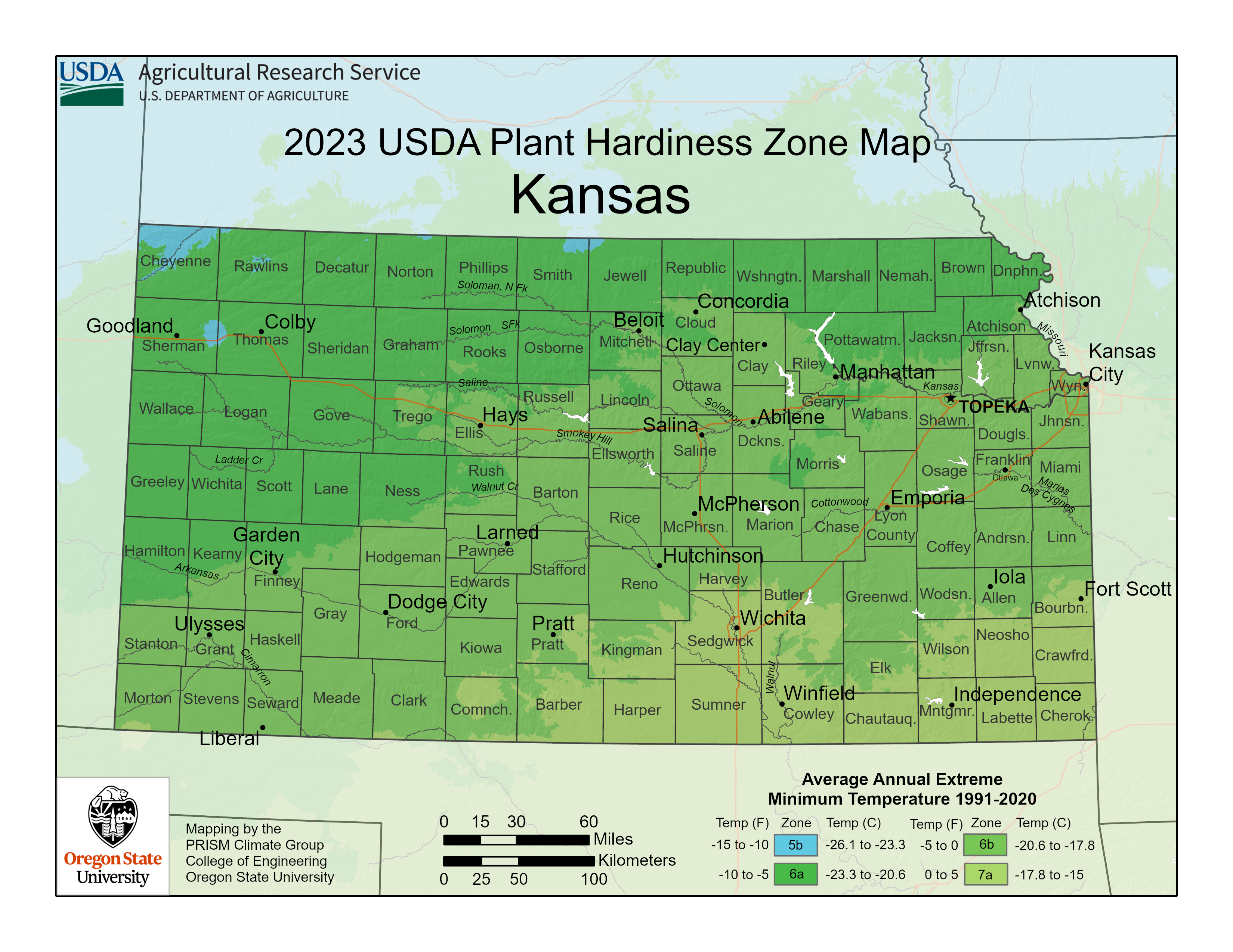 Kansas Plant Hardiness Zones Map And Gardening Guide