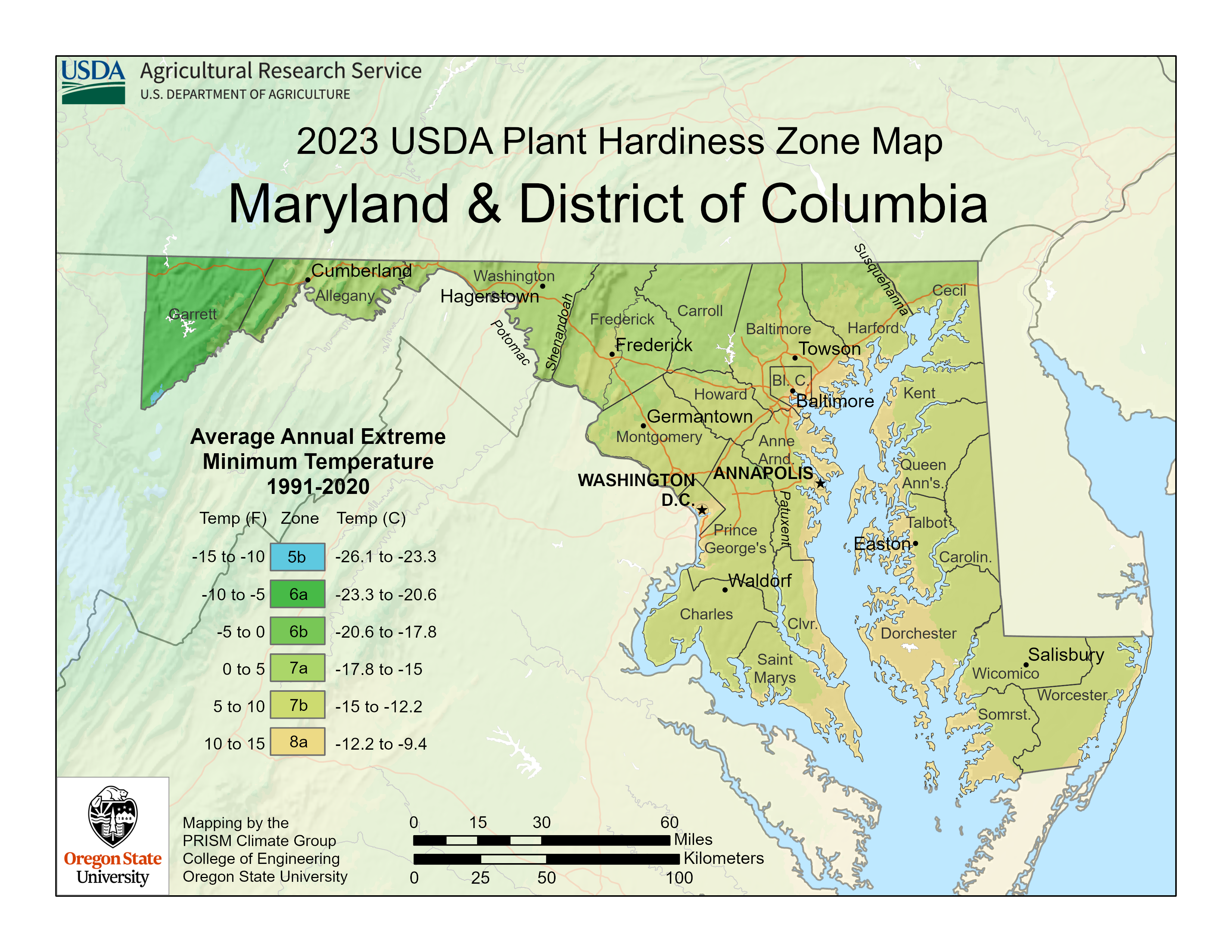 Maryland Plant Hardiness Zones Map And Gardening Guide